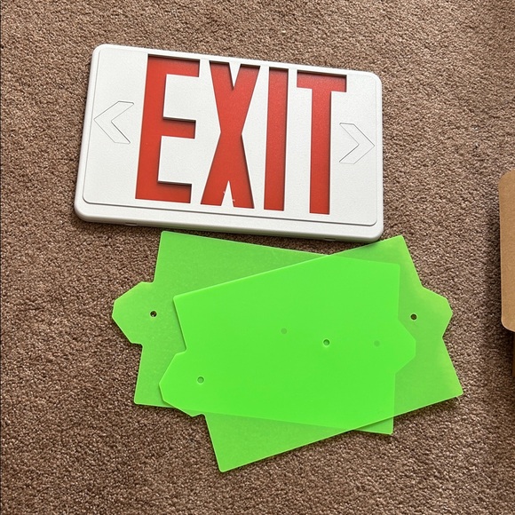 LED Exit Lighting Fixture - Universal Configuration - Picture 4 of 5